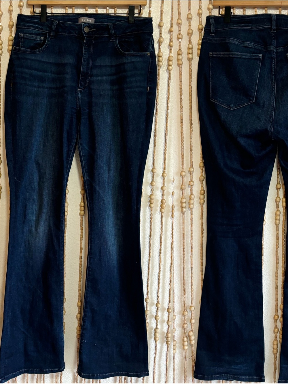 DL1961 Dark Wash Bridget Peak Highrise Instasculpt Bootcut Denim Jeans, Classic